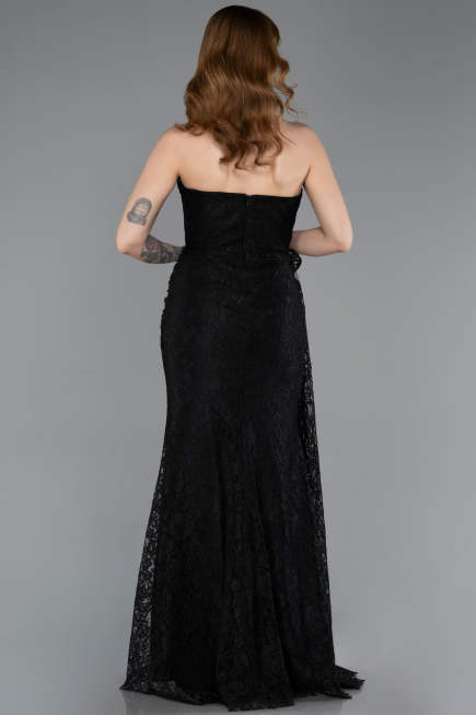 Long Black Dantelle Mermaid Prom Dress ABU5975