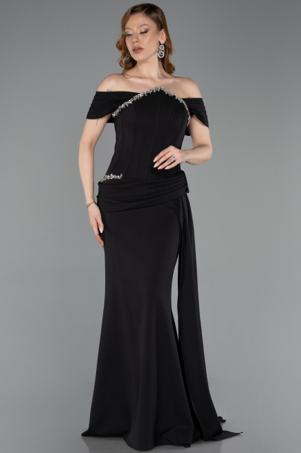 Long Black Evening Dress ABU6001