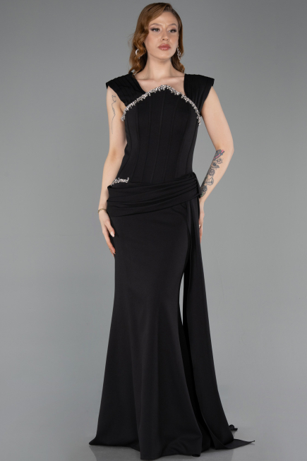 Long Black Evening Dress ABU6001