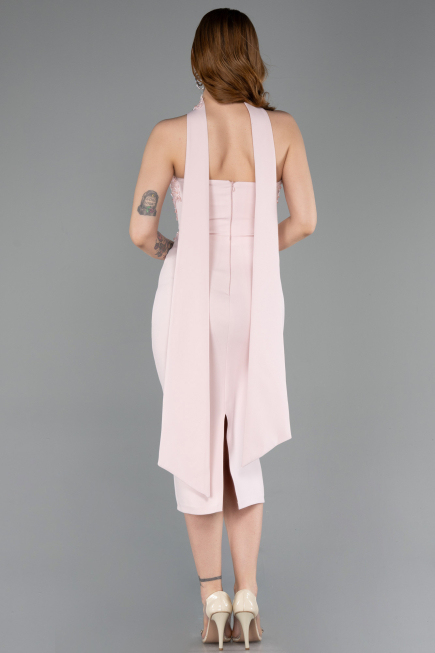 Midi Powder Color Cocktail Dress ABK2593