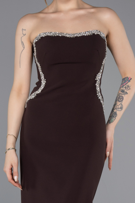 Long Brown Evening Dress ABU6020