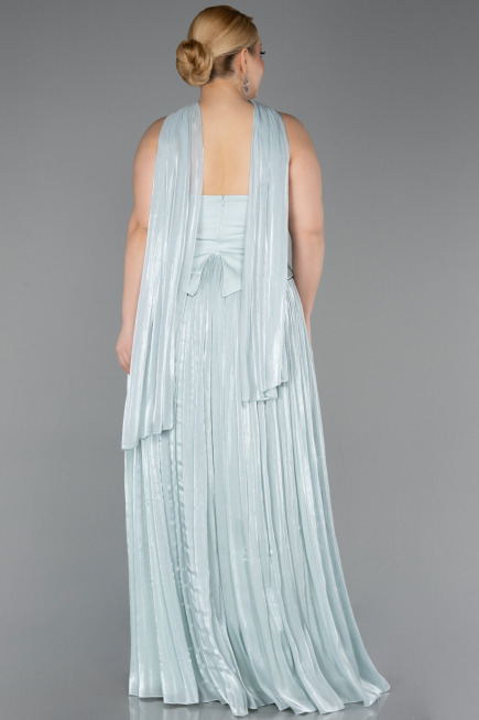 Long Mint Chiffon Formal Plus Size Dress ABU5958