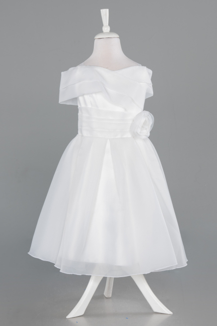 Short White Girl Dress ABK2565