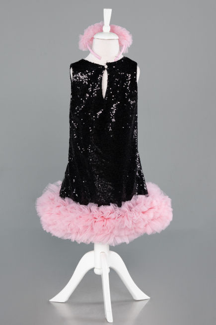Short Black Girl Dress ABK2574