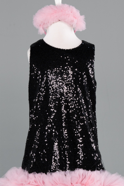 Short Black Girl Dress ABK2574
