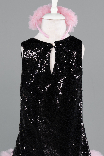 Short Black Girl Dress ABK2574