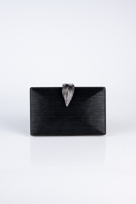 Black Laser Cut Evening Bag KC713