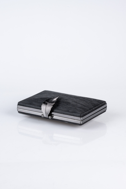Black Laser Cut Evening Bag KC713