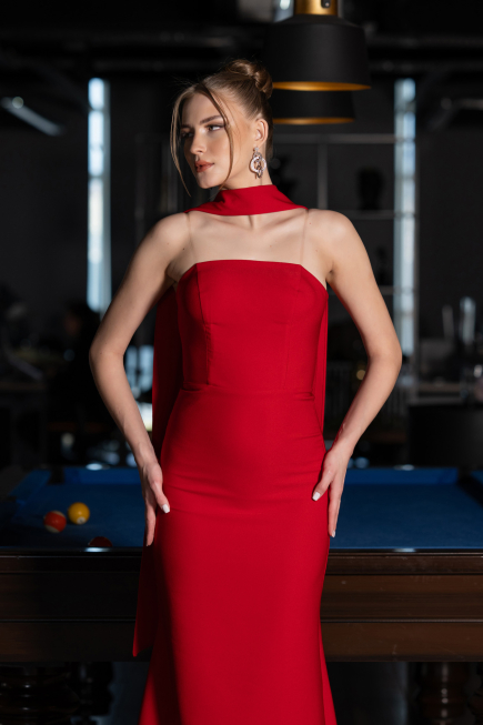 Long Red Evening Dress ABU5981