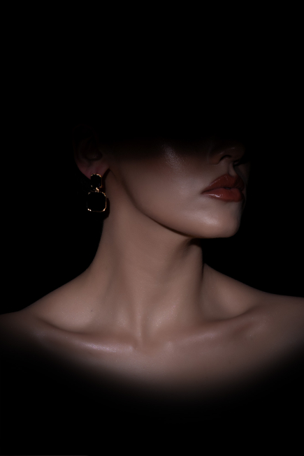 Black-Gold Earring LZ1111