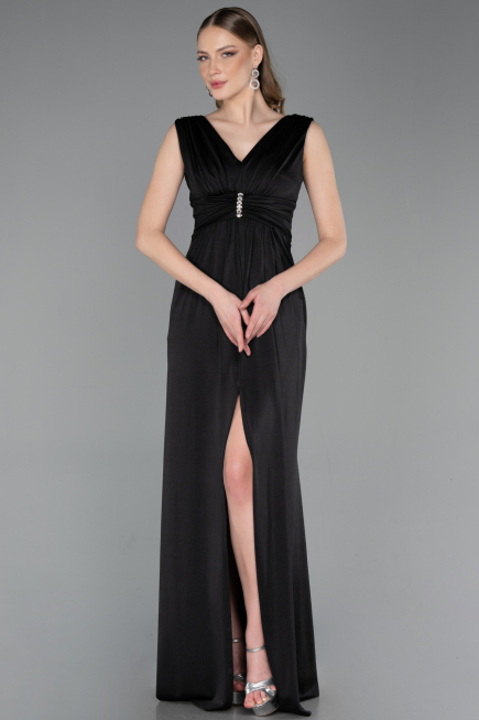 Long Black Prom Gown ABU6043