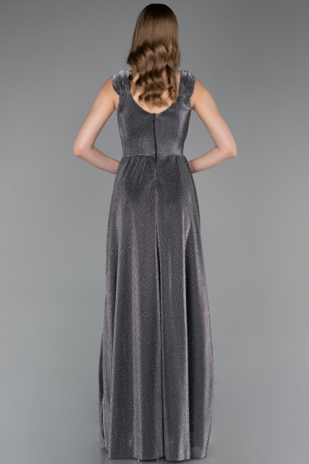 Long Anthracite Prom Gown ABU6045