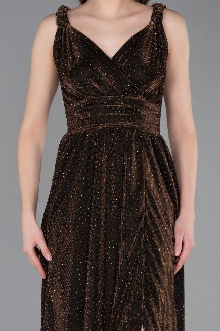 Long Copper Prom Gown ABU6045