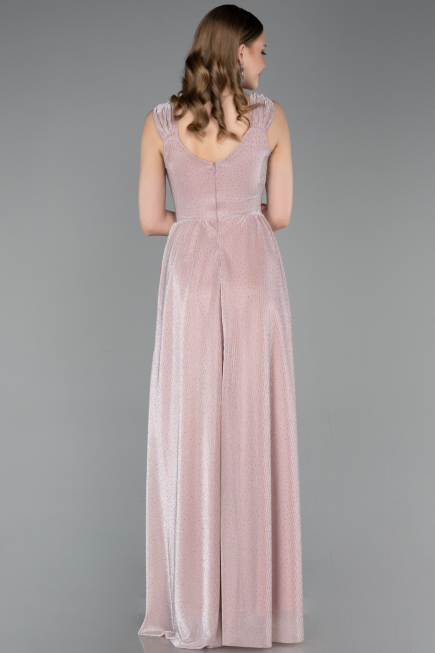 Long Powder Color Prom Gown ABU6045