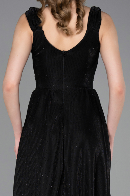 Long Black Prom Gown ABU6045