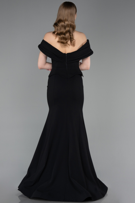 Long Black Mermaid Prom Dress ABU6046