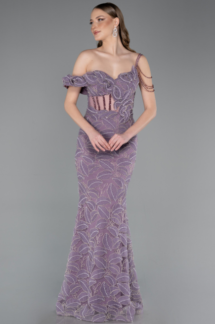 Long Lavender Evening Dress ABU6059