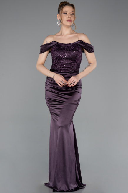 Long Purple Evening Dress ABU6078