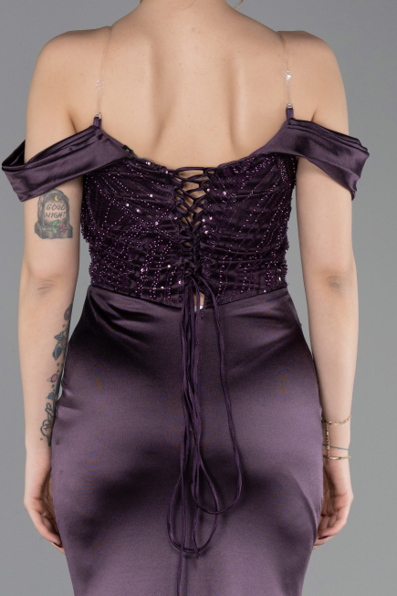 Long Purple Evening Dress ABU6078