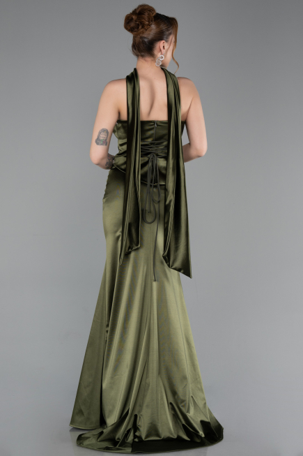 Long Olive Drab Prom Gown ABU6079