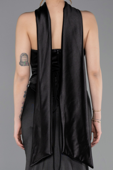 Long Black Prom Gown ABU6079