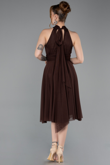 Short Brown Cocktail Dress ABK2612