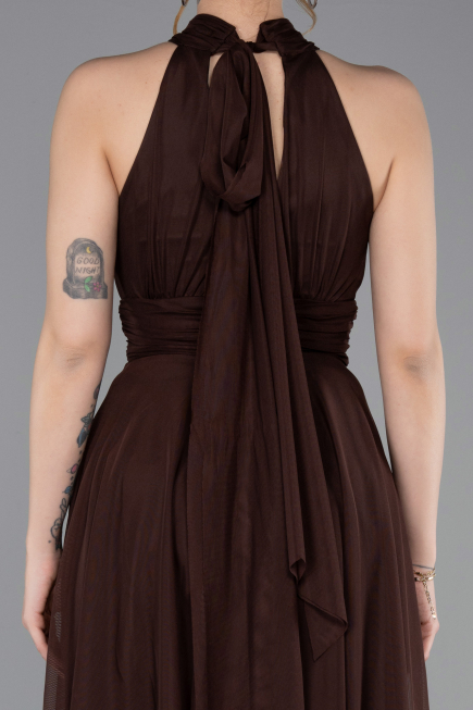 Short Brown Cocktail Dress ABK2612