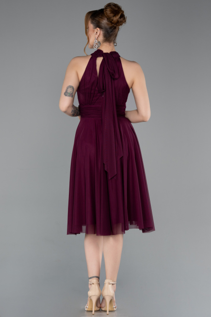 Short Plum Cocktail Dress ABK2612