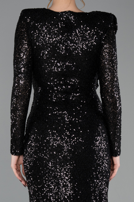 Midi Black Party Dress ABK2479