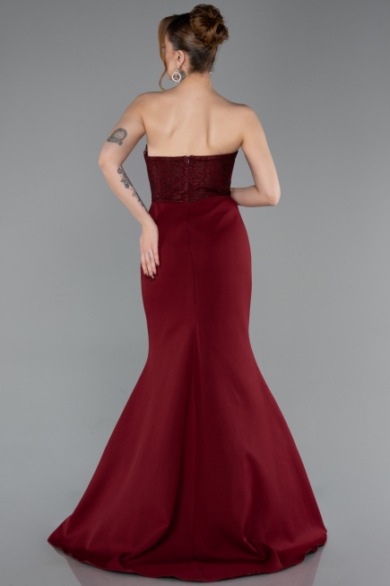 Burgundy Long Evening Dress ABU5568