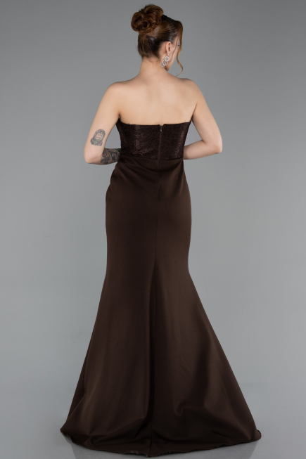 Brown Long Evening Dress ABU5568