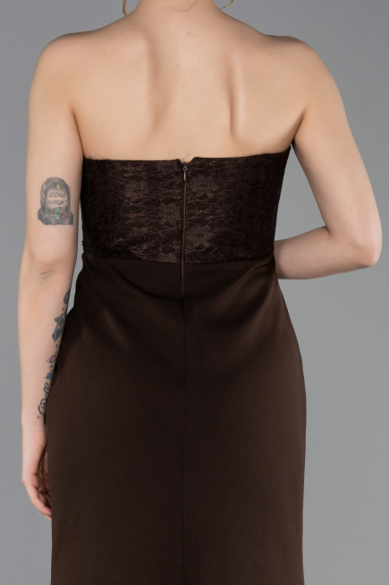 Brown Long Evening Dress ABU5568