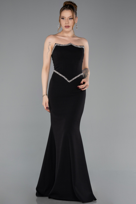 Long Black Mermaid Prom Dress ABU6092