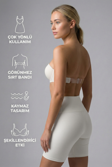 White Görünmez & Dekolte Sütyen EM701