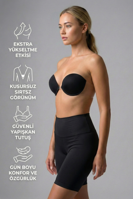 Black Görünmez & Dekolte Sütyen EM721