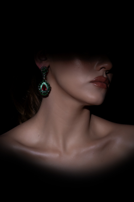 Emerald Green Earring BJ601