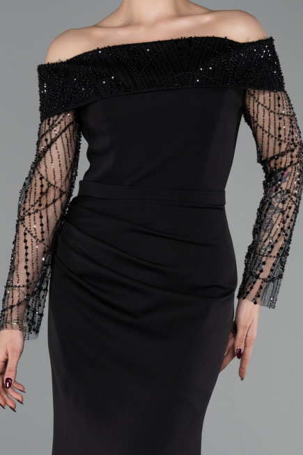 Long Black Evening Dress ABU6101
