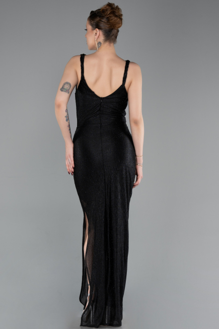 Long Black Prom Gown ABU6105