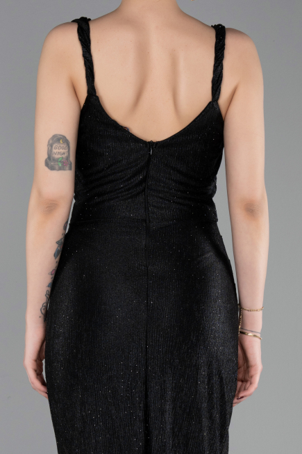 Long Black Prom Gown ABU6105