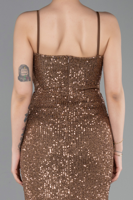 Long Copper Prom Gown ABU6106