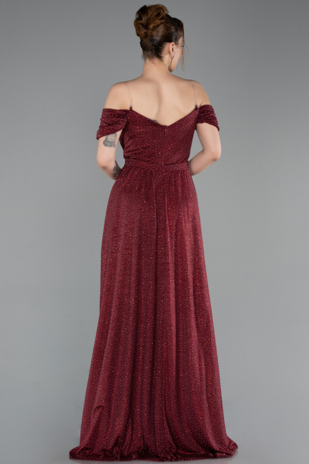 Long Burgundy Evening Dress ABU6107
