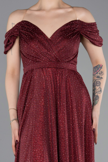 Long Burgundy Evening Dress ABU6107
