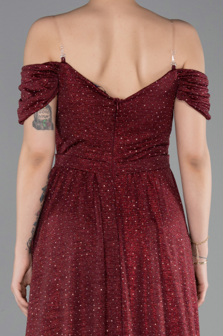 Long Burgundy Evening Dress ABU6107