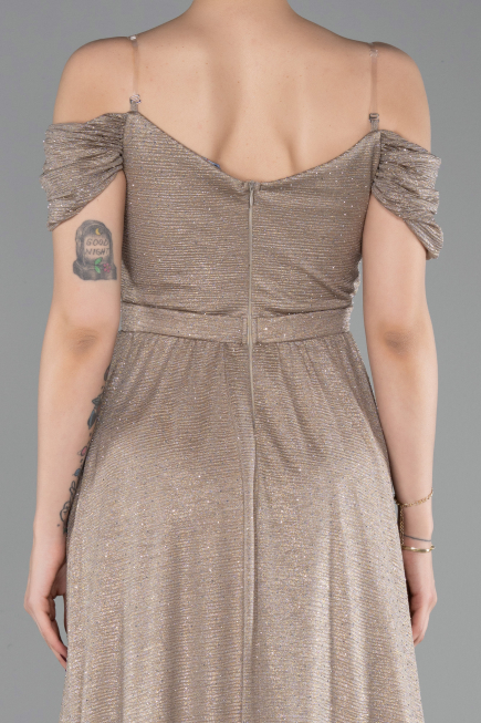 Long Gold Evening Dress ABU6107
