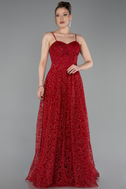 Long Red Evening Dress ABU6108