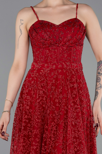 Long Red Evening Dress ABU6108