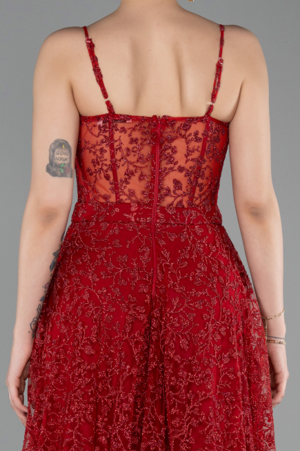 Long Red Evening Dress ABU6108