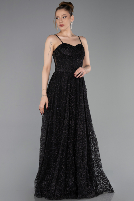 Long Black Evening Dress ABU6108
