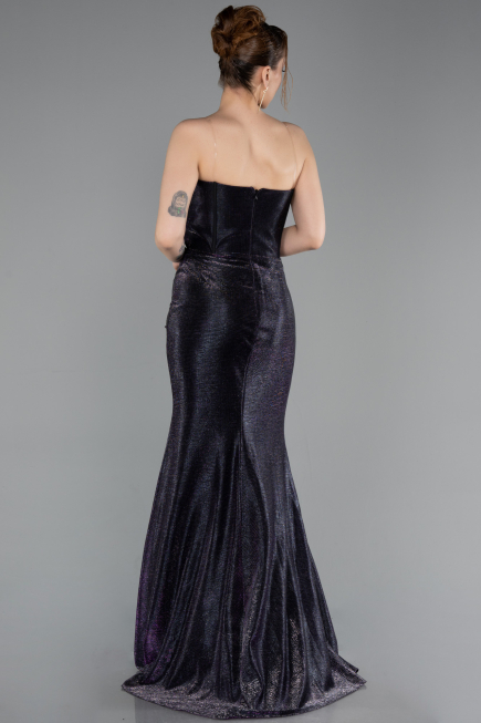 Long Purple Prom Gown ABU6111