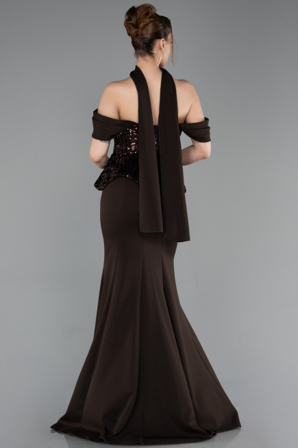 Long Brown Evening Dress ABU6094